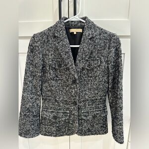 Michael Kors Collection Herringbone Tweed Jacket Blazer